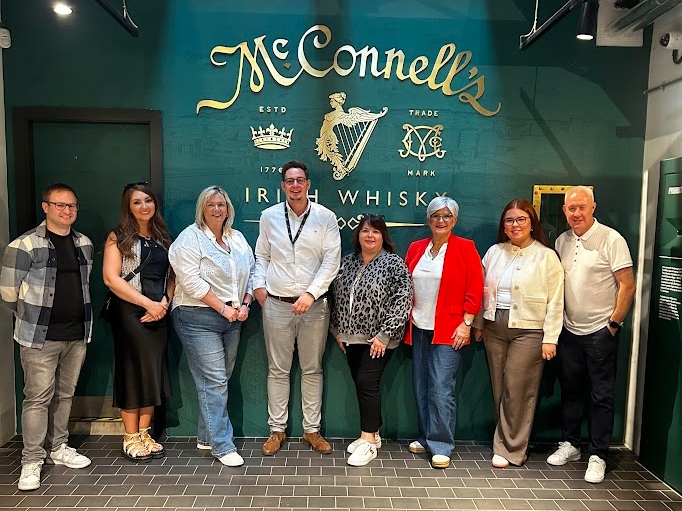 The Best Whiskey Distillery Tours in Northern Ireland - Brack Tours team at McConnell's Distillery